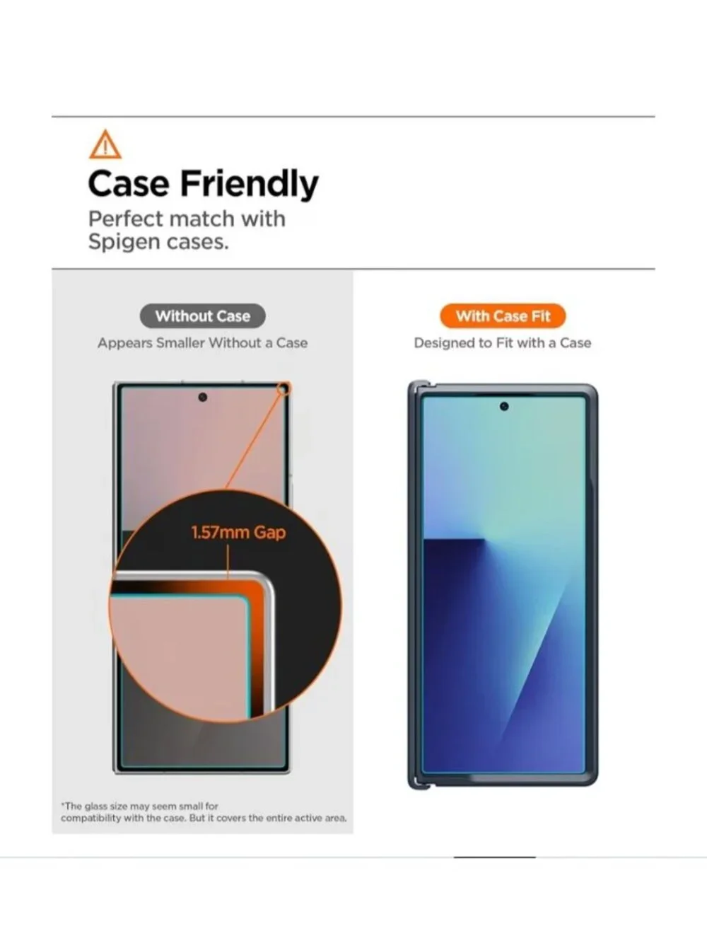 2 Pk Spigen Tempered Glass Screen Protector GlasTR EZ Fit Pro Galaxy Z Fold 7